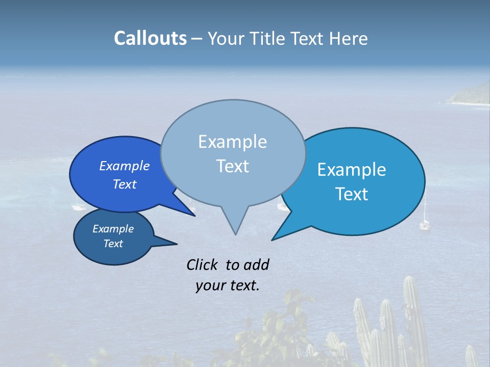A Small Island In The Middle Of A Body Of Water PowerPoint Template