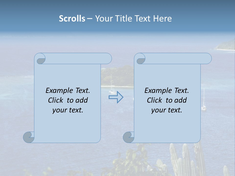 A Small Island In The Middle Of A Body Of Water PowerPoint Template