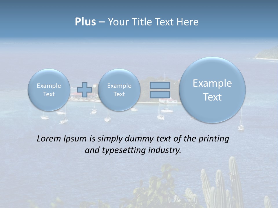 A Small Island In The Middle Of A Body Of Water PowerPoint Template