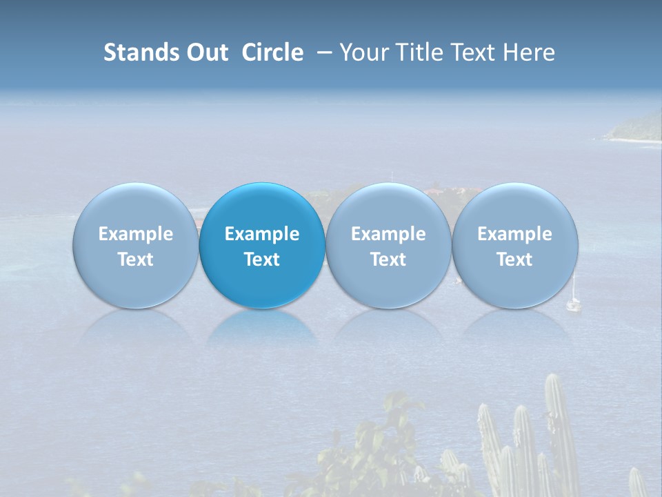 A Small Island In The Middle Of A Body Of Water PowerPoint Template