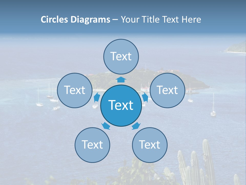 A Small Island In The Middle Of A Body Of Water PowerPoint Template