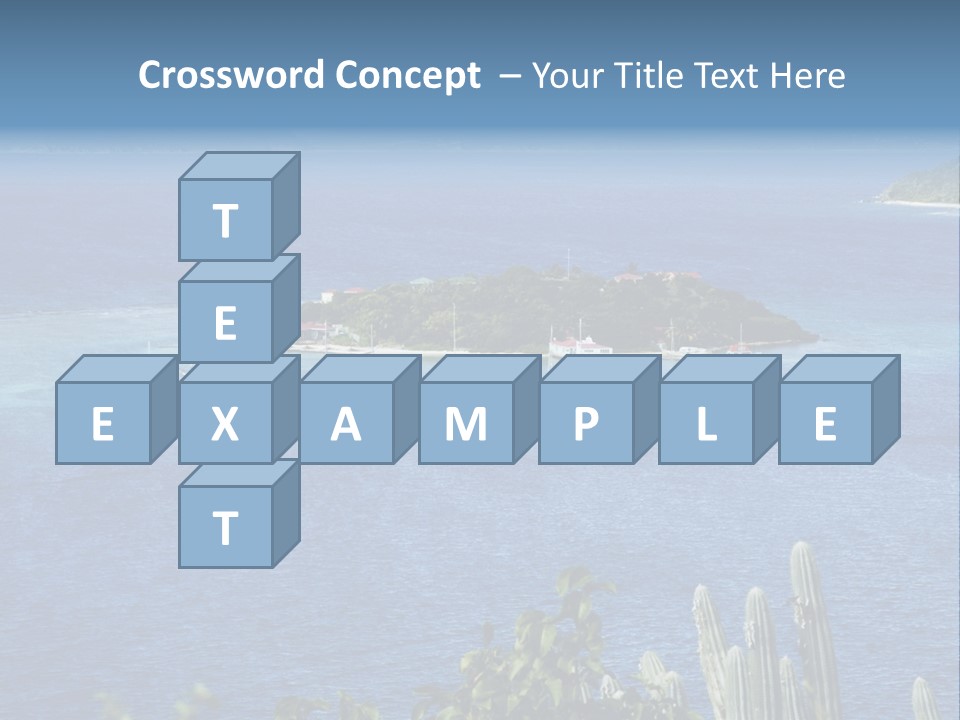 A Small Island In The Middle Of A Body Of Water PowerPoint Template