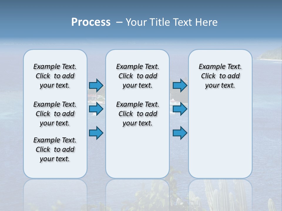 A Small Island In The Middle Of A Body Of Water PowerPoint Template