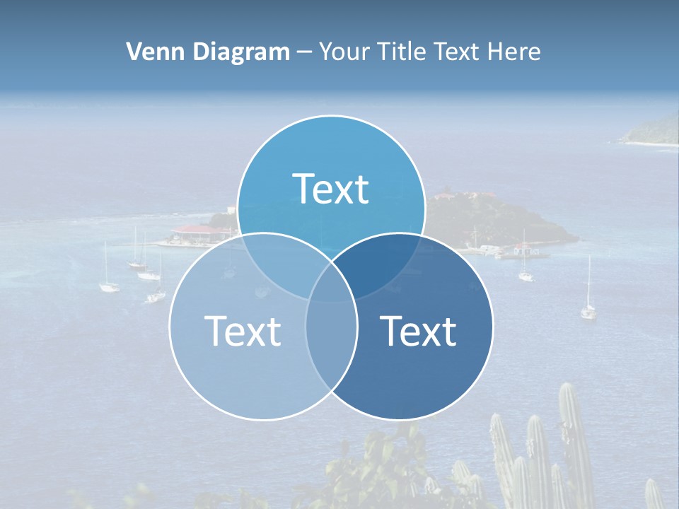 A Small Island In The Middle Of A Body Of Water PowerPoint Template