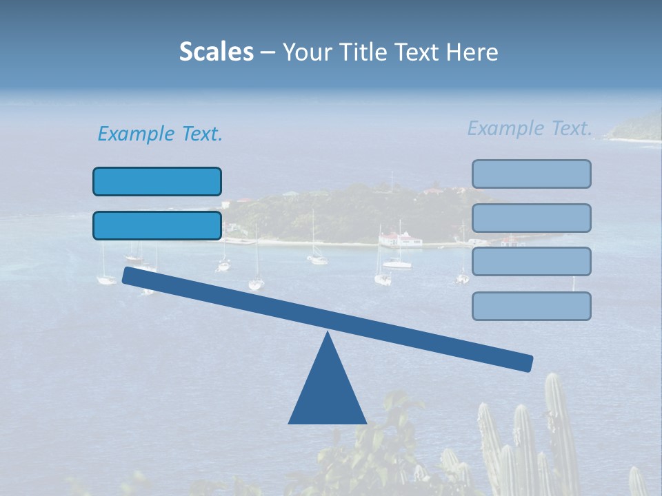 A Small Island In The Middle Of A Body Of Water PowerPoint Template
