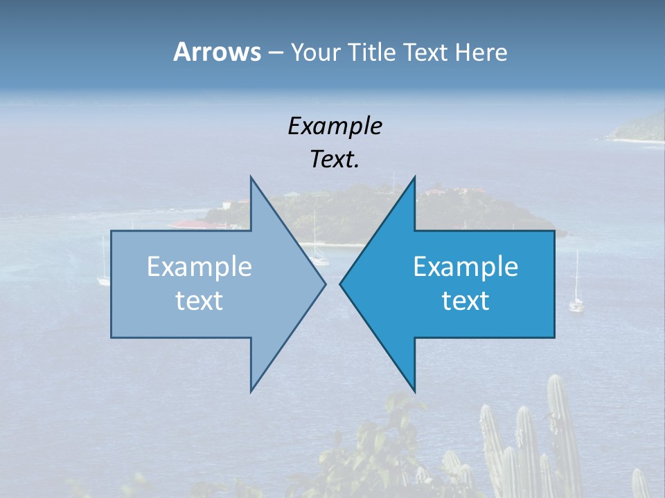 A Small Island In The Middle Of A Body Of Water PowerPoint Template