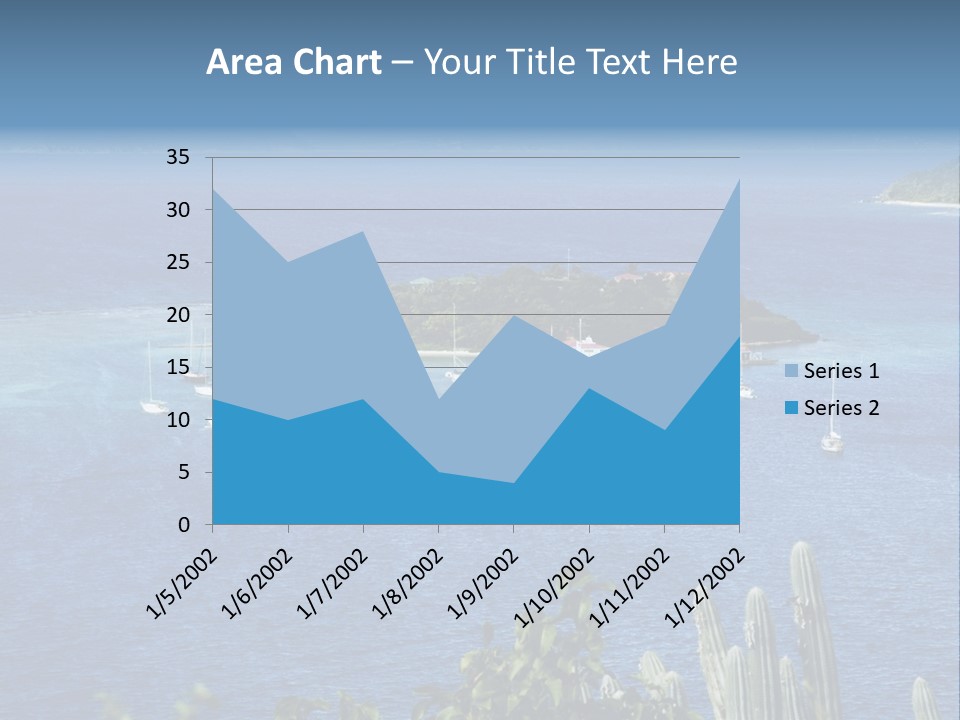 A Small Island In The Middle Of A Body Of Water PowerPoint Template
