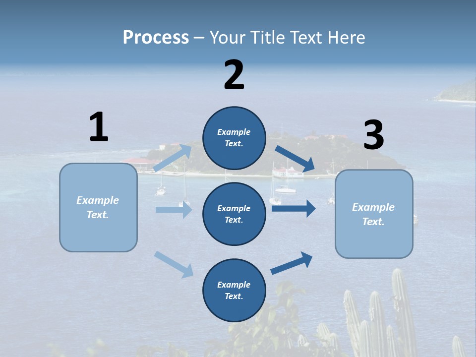 A Small Island In The Middle Of A Body Of Water PowerPoint Template