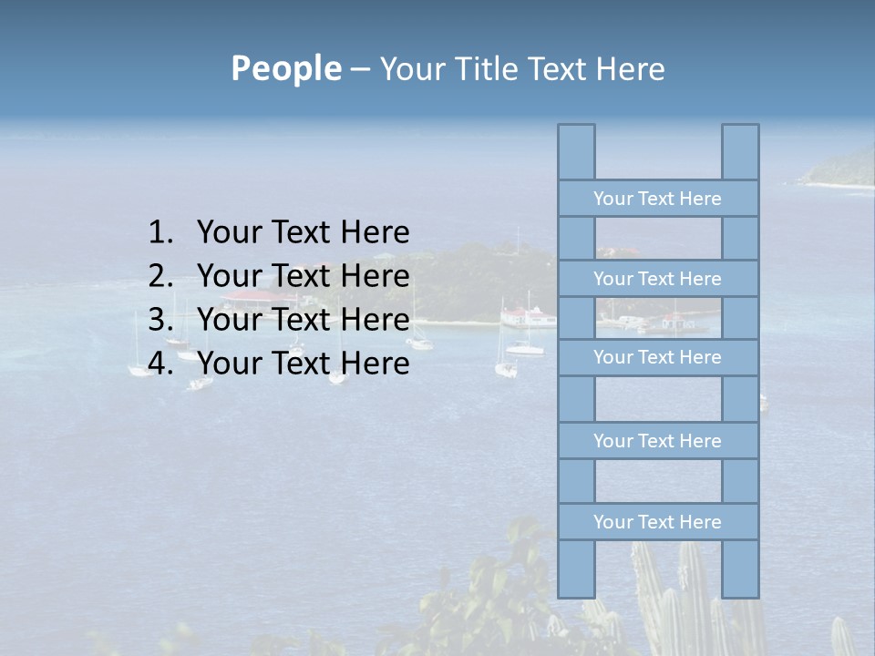 A Small Island In The Middle Of A Body Of Water PowerPoint Template