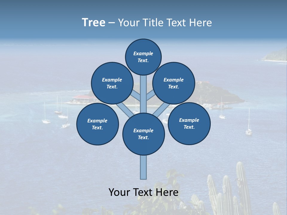 A Small Island In The Middle Of A Body Of Water PowerPoint Template