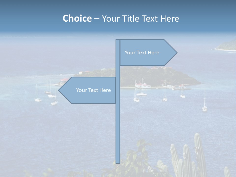 A Small Island In The Middle Of A Body Of Water PowerPoint Template