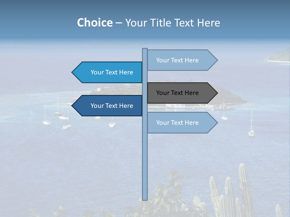 A Small Island In The Middle Of A Body Of Water PowerPoint Template