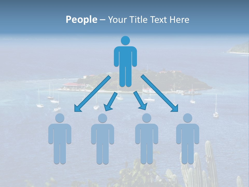 A Small Island In The Middle Of A Body Of Water PowerPoint Template