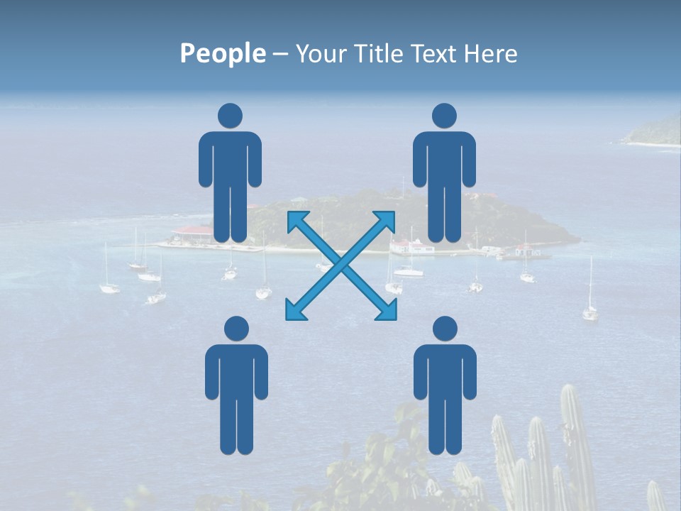 A Small Island In The Middle Of A Body Of Water PowerPoint Template