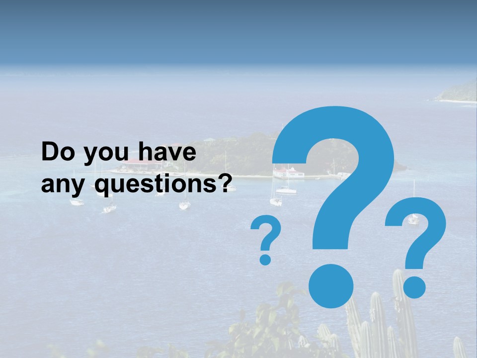 A Small Island In The Middle Of A Body Of Water PowerPoint Template