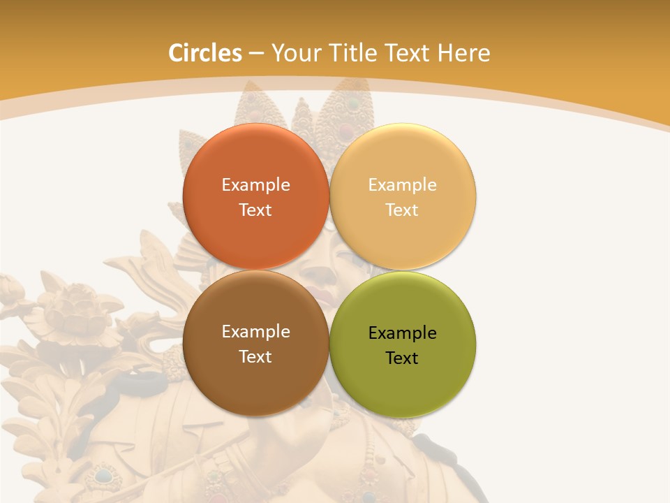 A Buddha Statue With A White Background PowerPoint Template