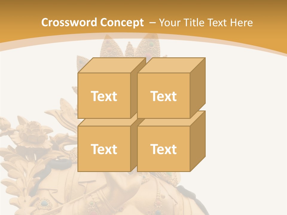 A Buddha Statue With A White Background PowerPoint Template