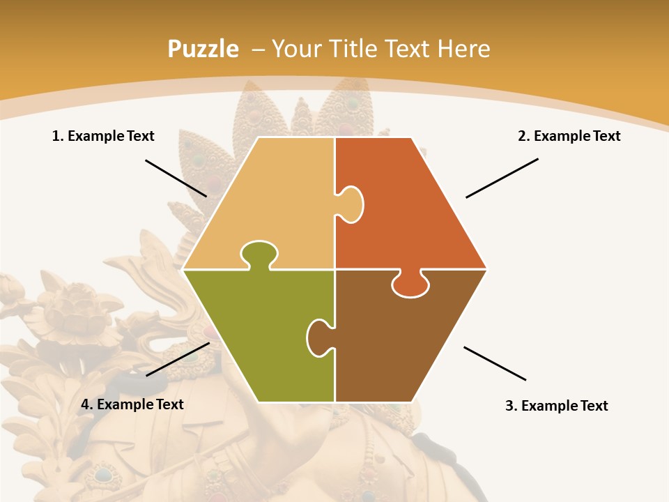 A Buddha Statue With A White Background PowerPoint Template