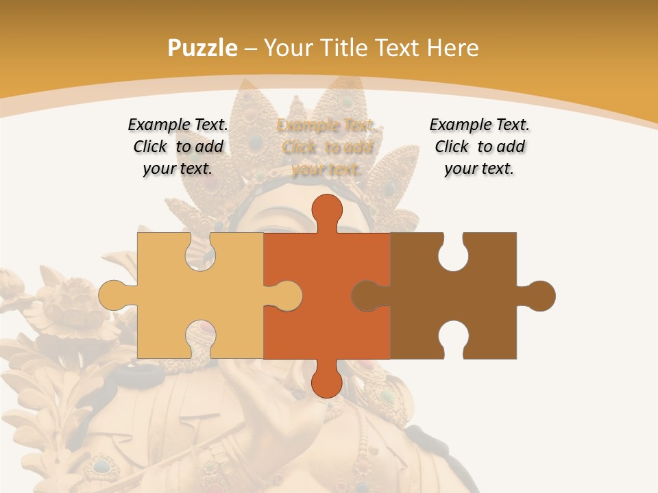 A Buddha Statue With A White Background PowerPoint Template