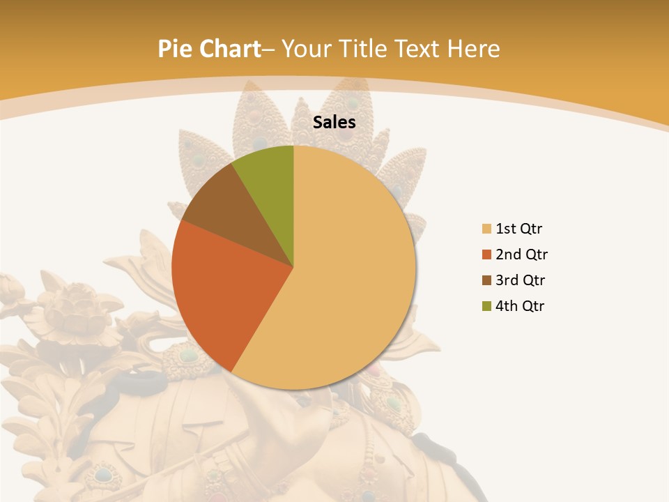 A Buddha Statue With A White Background PowerPoint Template