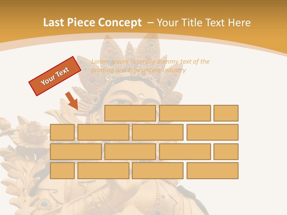 A Buddha Statue With A White Background PowerPoint Template