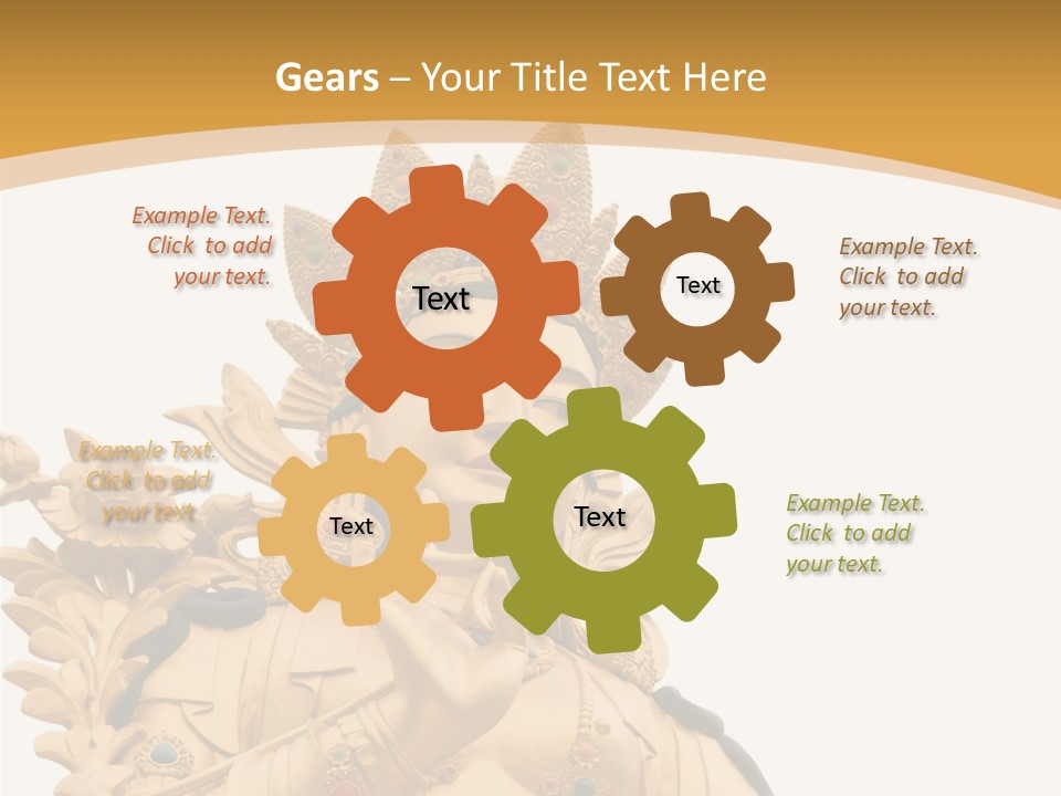 A Buddha Statue With A White Background PowerPoint Template