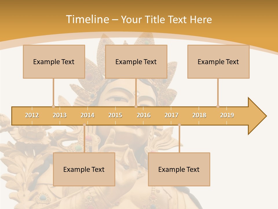 A Buddha Statue With A White Background PowerPoint Template