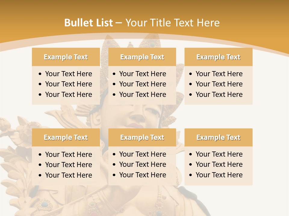 A Buddha Statue With A White Background PowerPoint Template