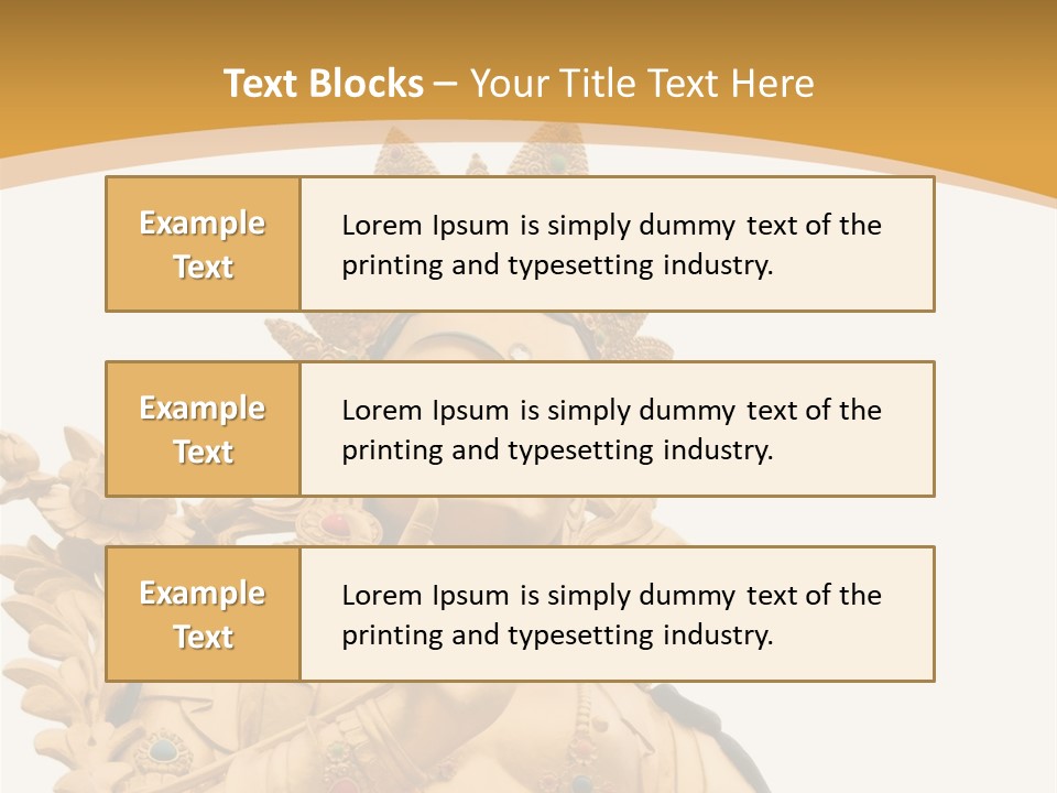A Buddha Statue With A White Background PowerPoint Template