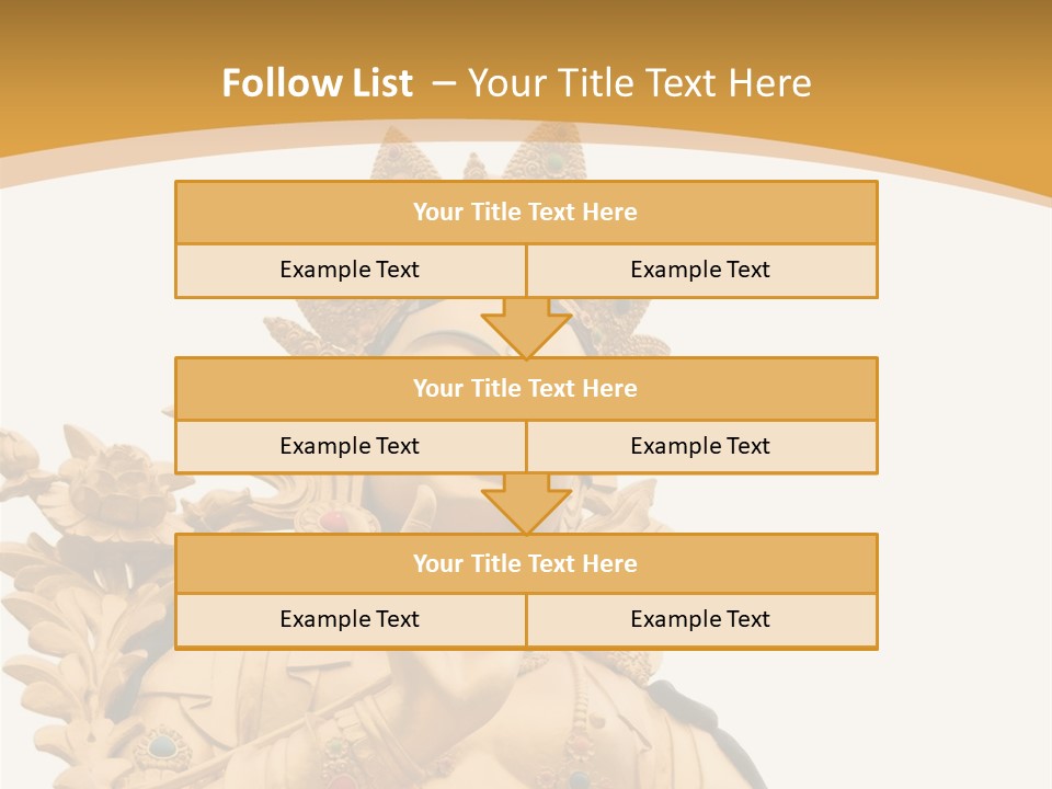 A Buddha Statue With A White Background PowerPoint Template