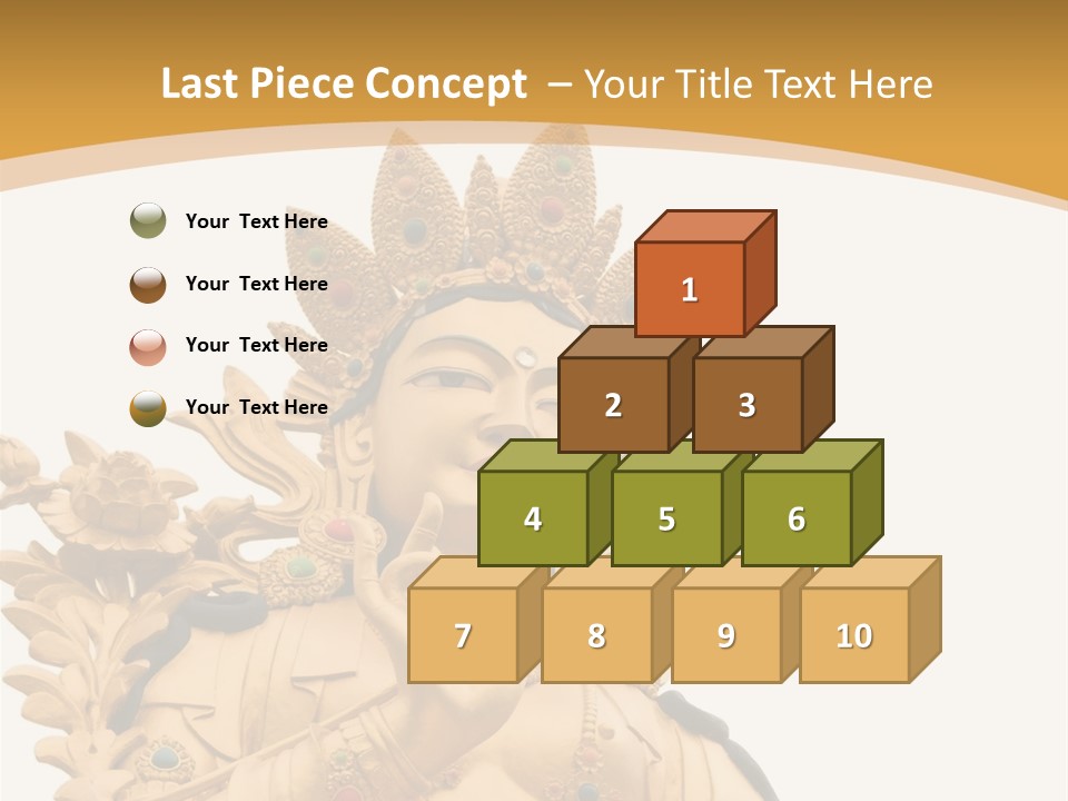 A Buddha Statue With A White Background PowerPoint Template