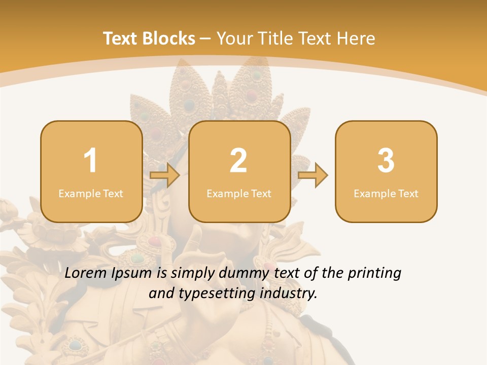 A Buddha Statue With A White Background PowerPoint Template