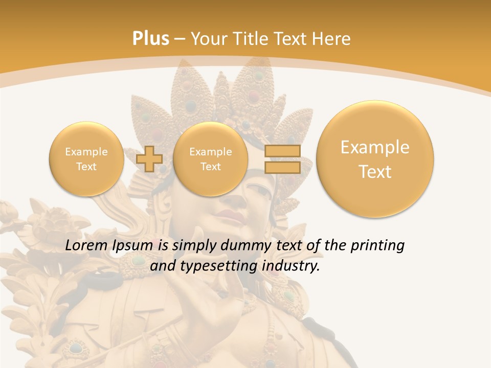 A Buddha Statue With A White Background PowerPoint Template