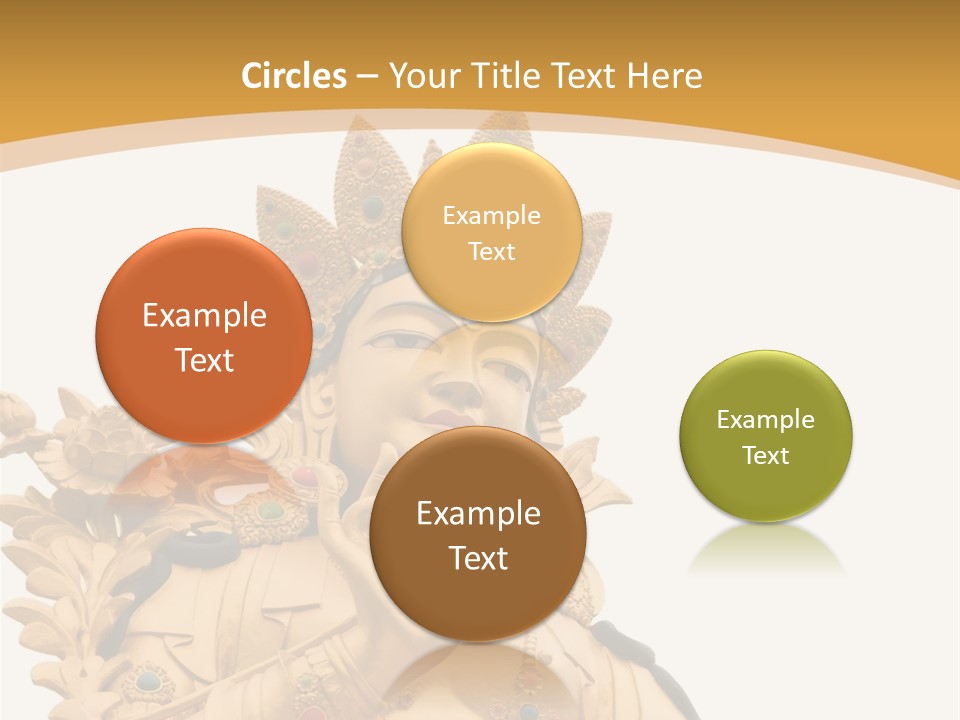 A Buddha Statue With A White Background PowerPoint Template