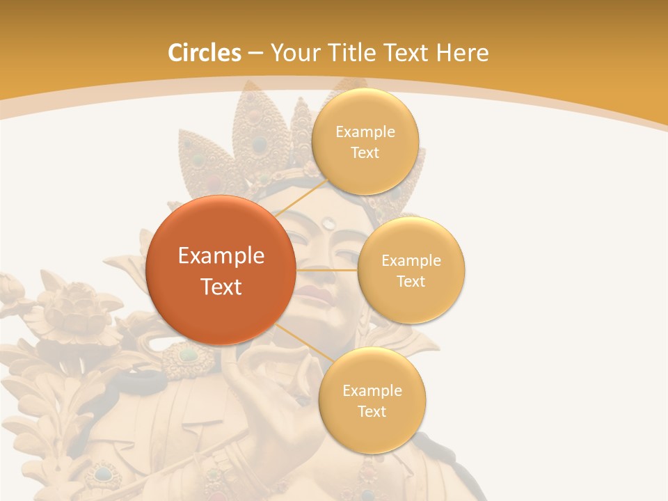 A Buddha Statue With A White Background PowerPoint Template