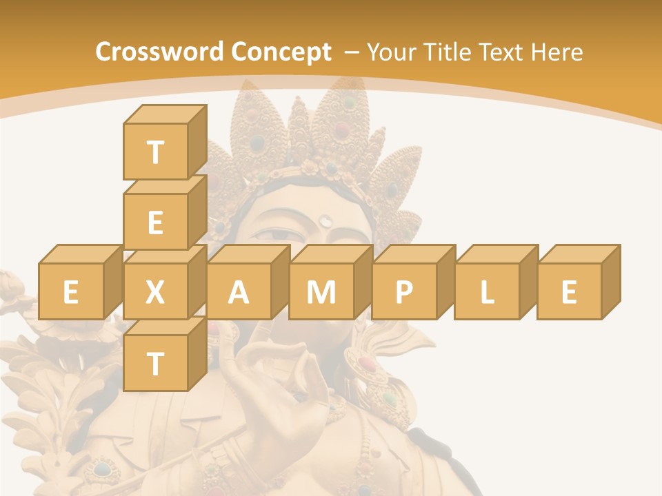 A Buddha Statue With A White Background PowerPoint Template