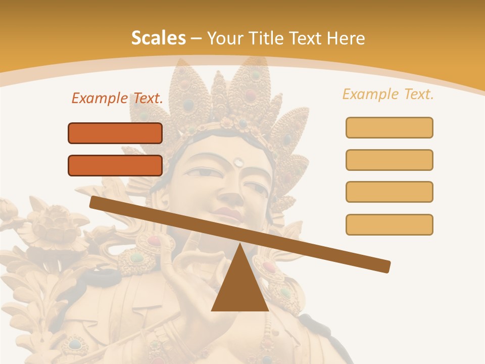 A Buddha Statue With A White Background PowerPoint Template