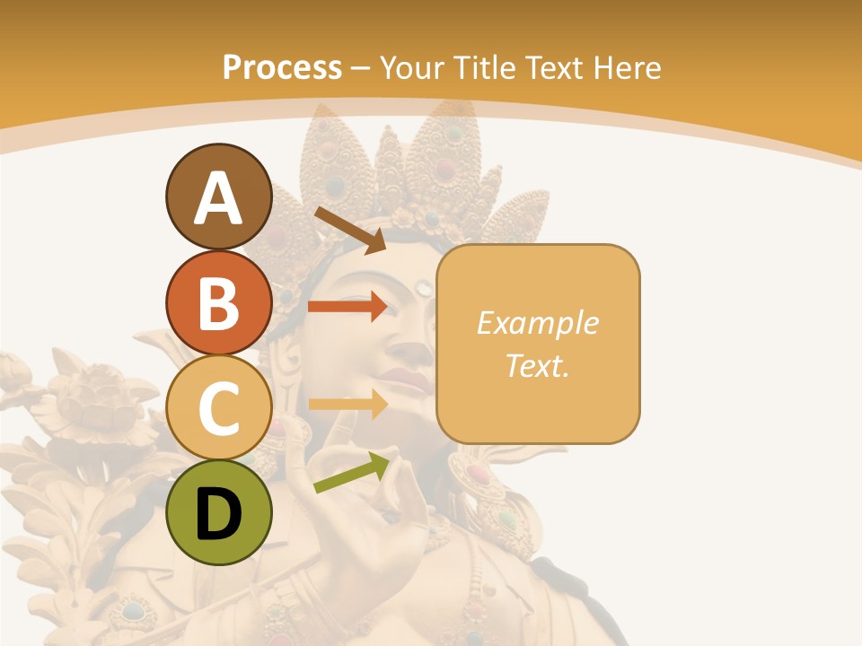 A Buddha Statue With A White Background PowerPoint Template