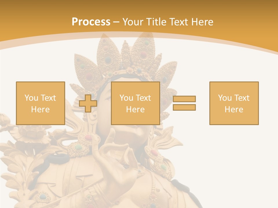 A Buddha Statue With A White Background PowerPoint Template