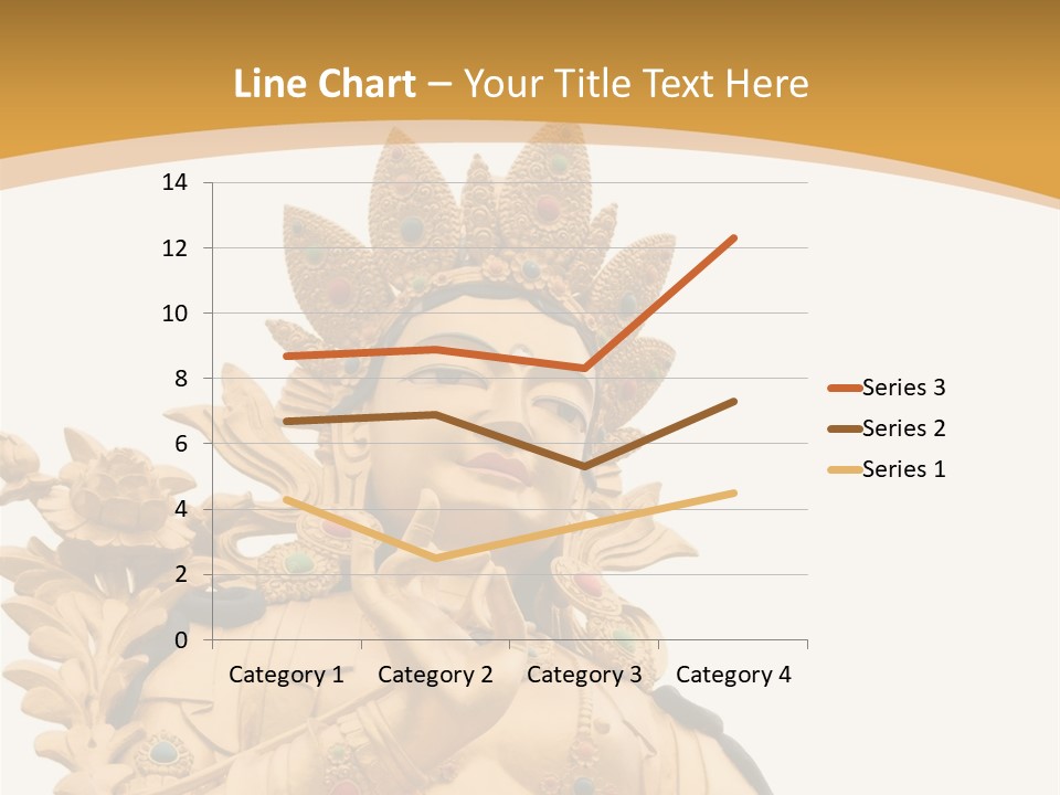 A Buddha Statue With A White Background PowerPoint Template