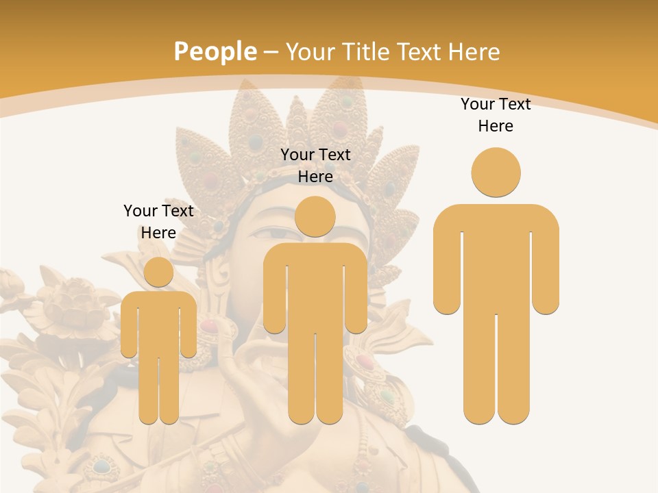 A Buddha Statue With A White Background PowerPoint Template