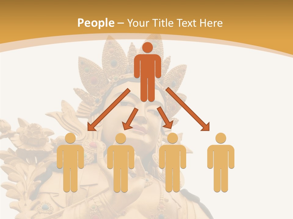 A Buddha Statue With A White Background PowerPoint Template