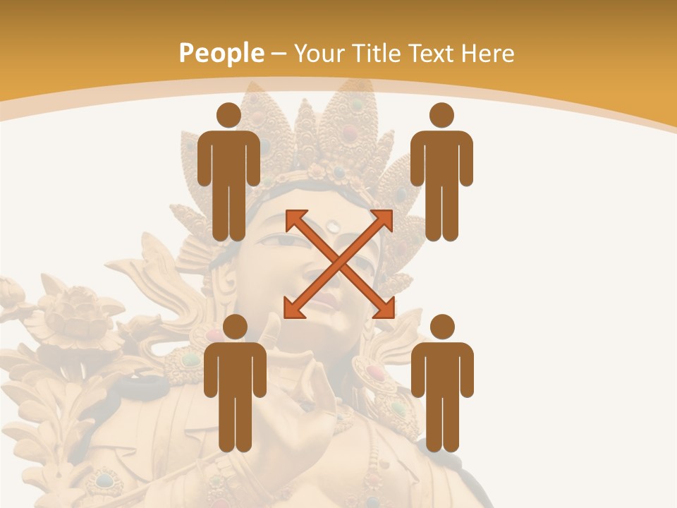 A Buddha Statue With A White Background PowerPoint Template