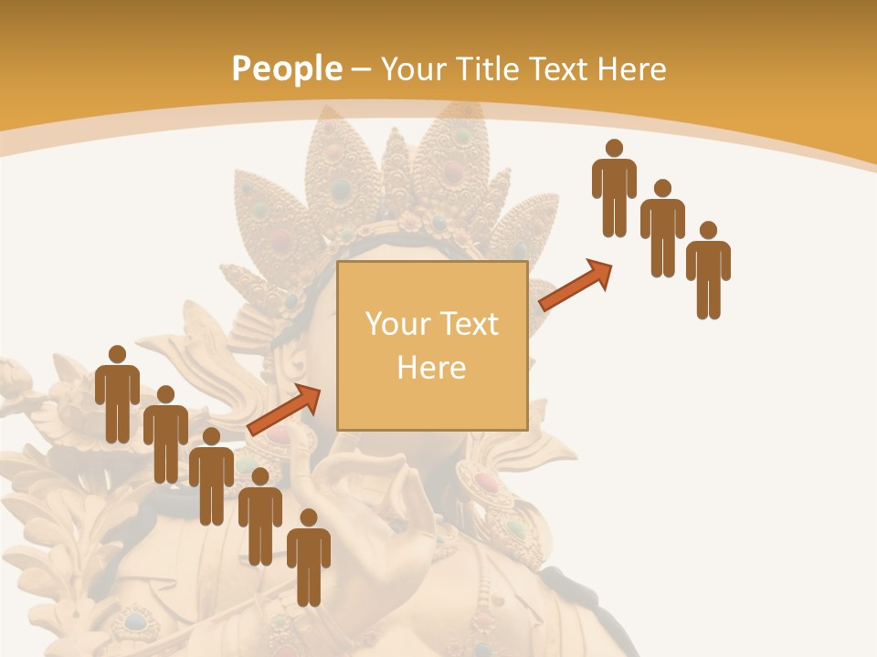 A Buddha Statue With A White Background PowerPoint Template