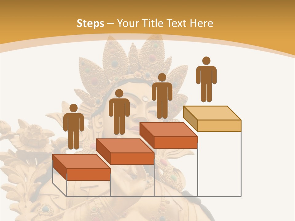 A Buddha Statue With A White Background PowerPoint Template