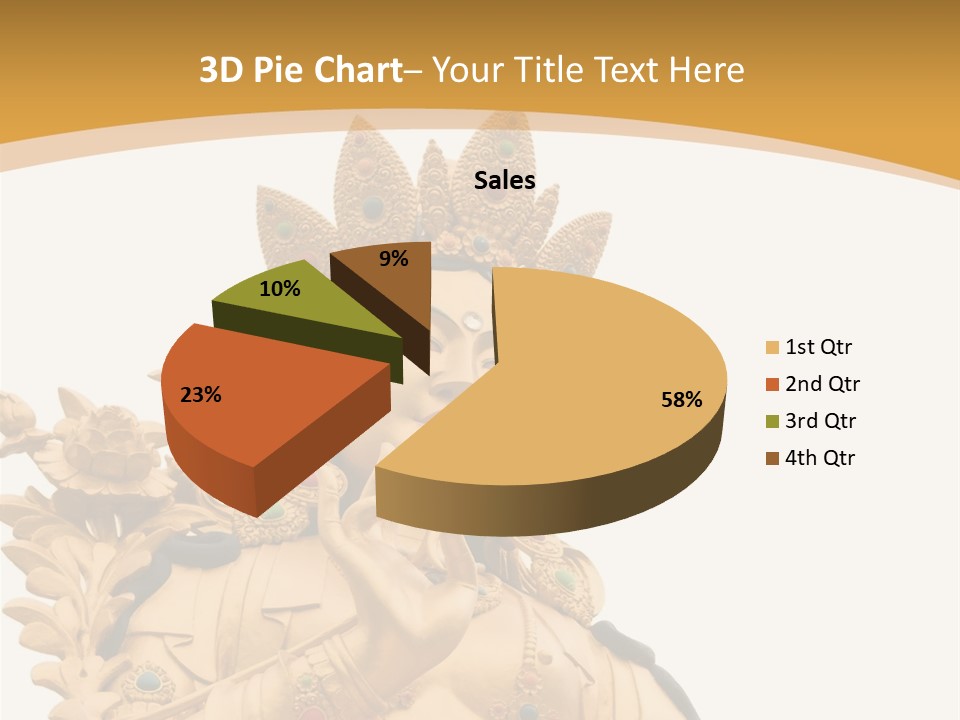 A Buddha Statue With A White Background PowerPoint Template