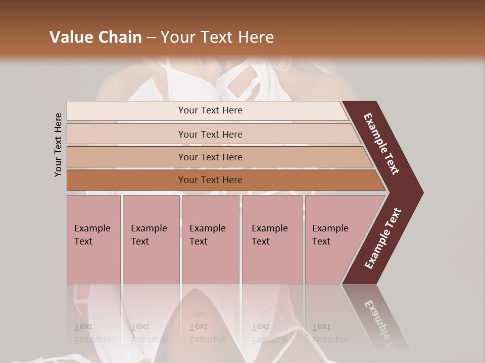 A Woman In White Lingerie Sitting On The Floor PowerPoint Template