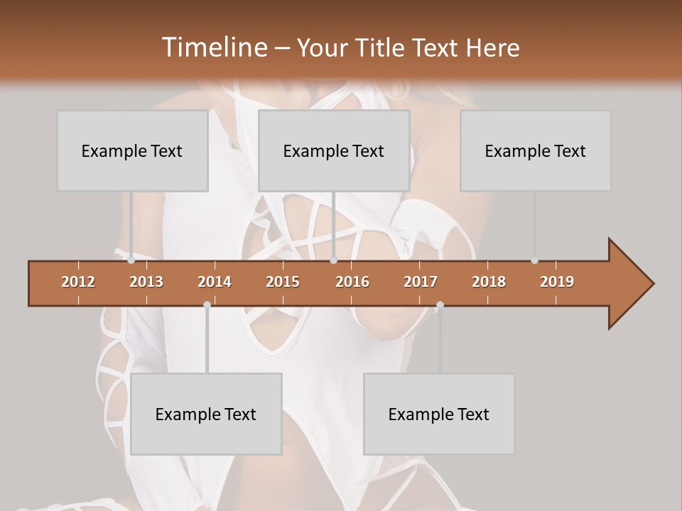 A Woman In White Lingerie Sitting On The Floor PowerPoint Template