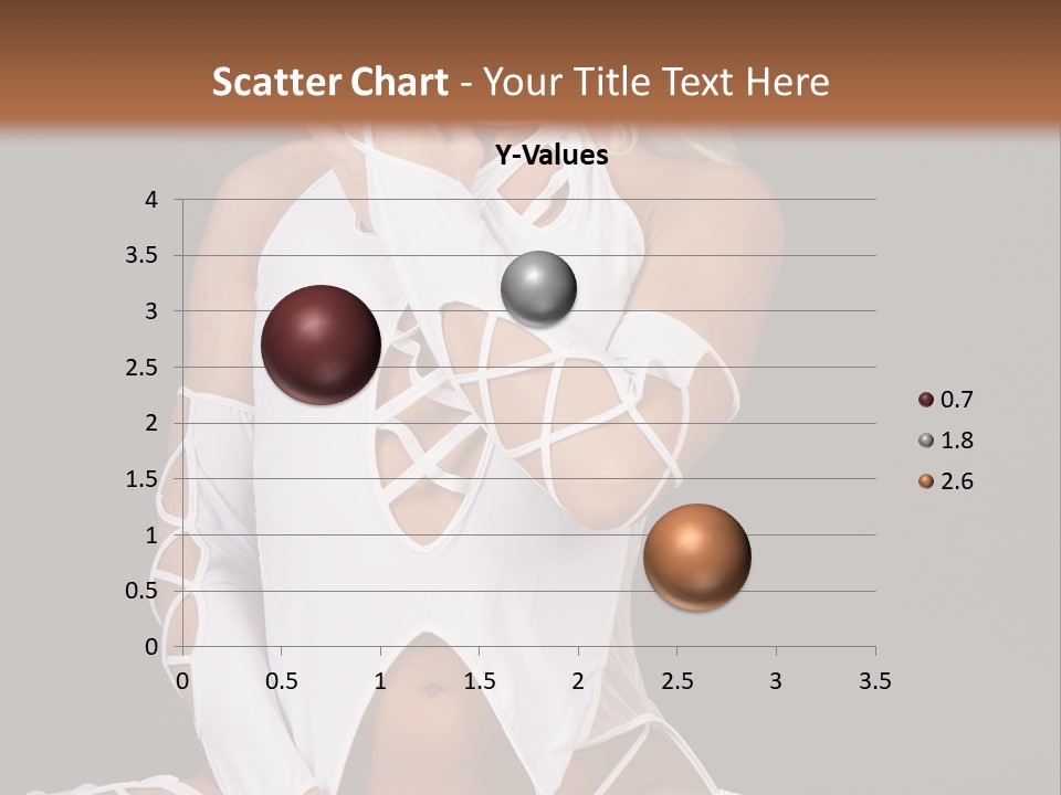 A Woman In White Lingerie Sitting On The Floor PowerPoint Template