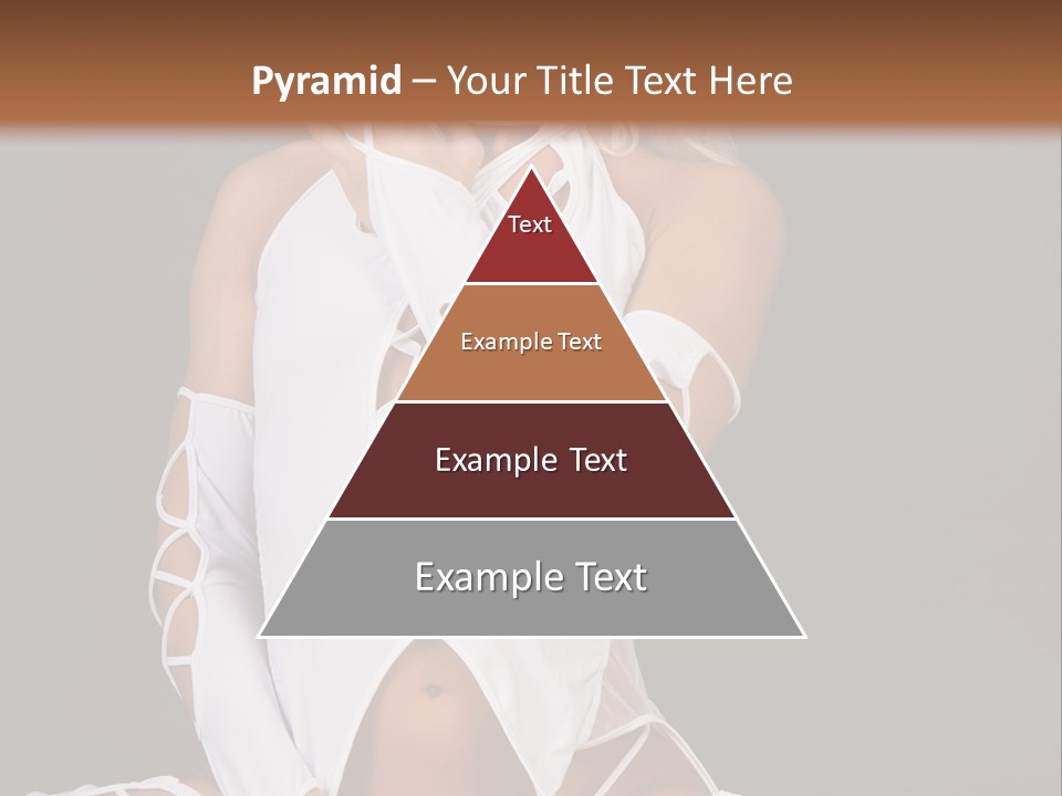 A Woman In White Lingerie Sitting On The Floor PowerPoint Template